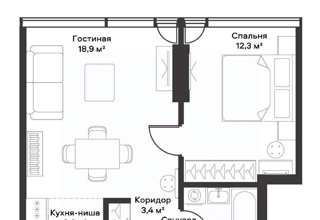 квартира г Москва метро Белорусская пр-кт Ленинградский 8 фото 2