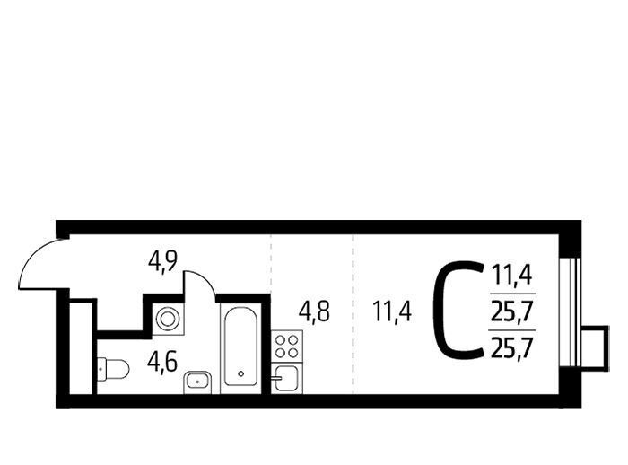 квартира г Москва п Десеновское ул 6-я Нововатутинская 15к/2 метро Ольховая фото 1