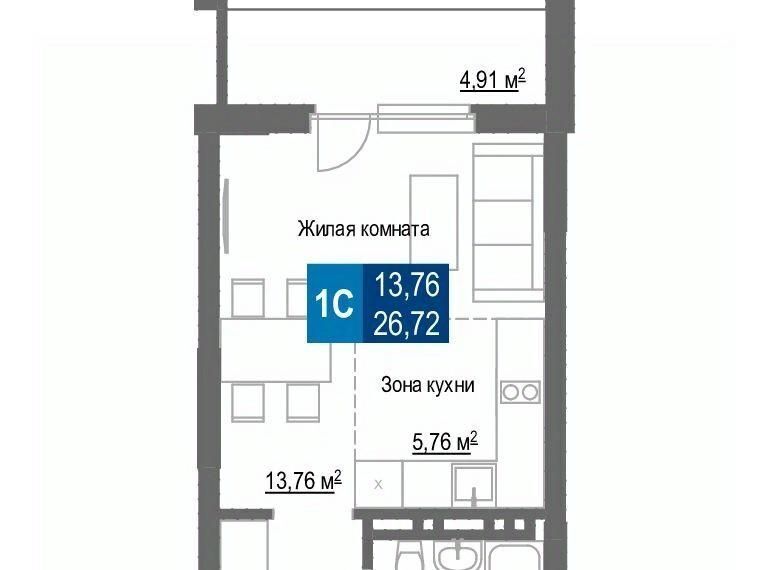 квартира г Новосибирск Заельцовская ул Светлановская 52/4 фото 1