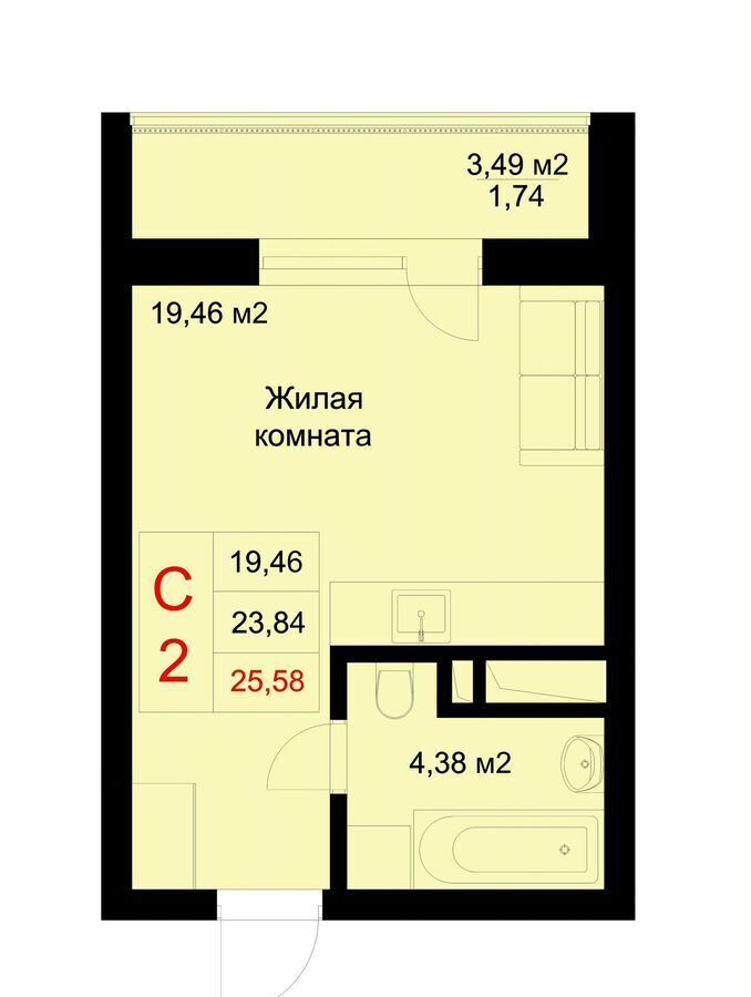 квартира г Казань р-н Приволжский ул Рауиса Гареева 78б ЖК «Стрела» фото 1