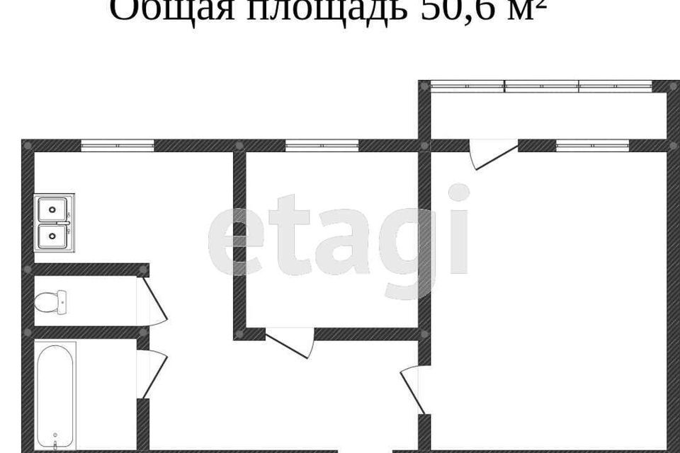 квартира г Миасс ул Севастопольская 27 городской округ Миасс фото 7