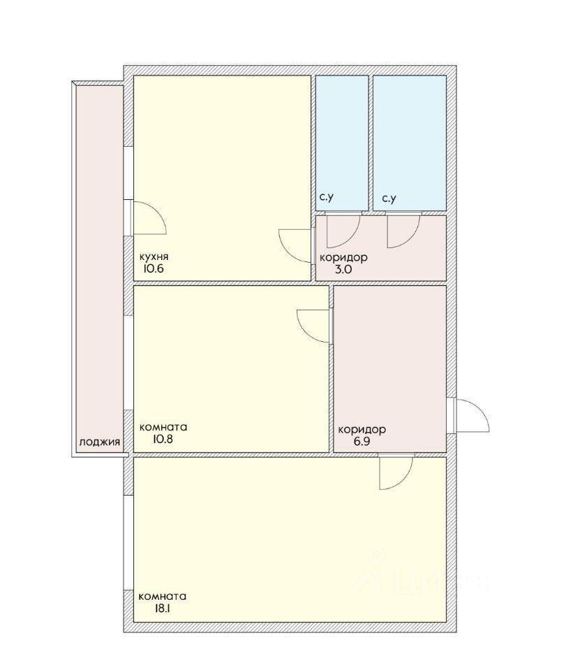 квартира г Краснодар р-н Карасунский ул Ставропольская 107/10 фото 11