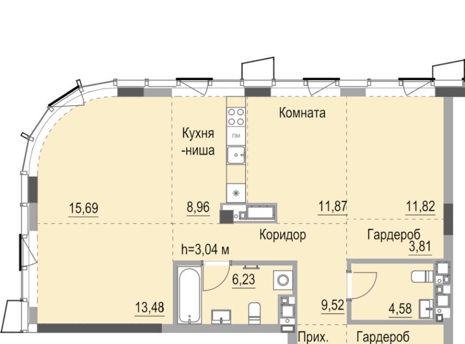 квартира г Ижевск р-н Октябрьский ул Лихвинцева 17 фото 1