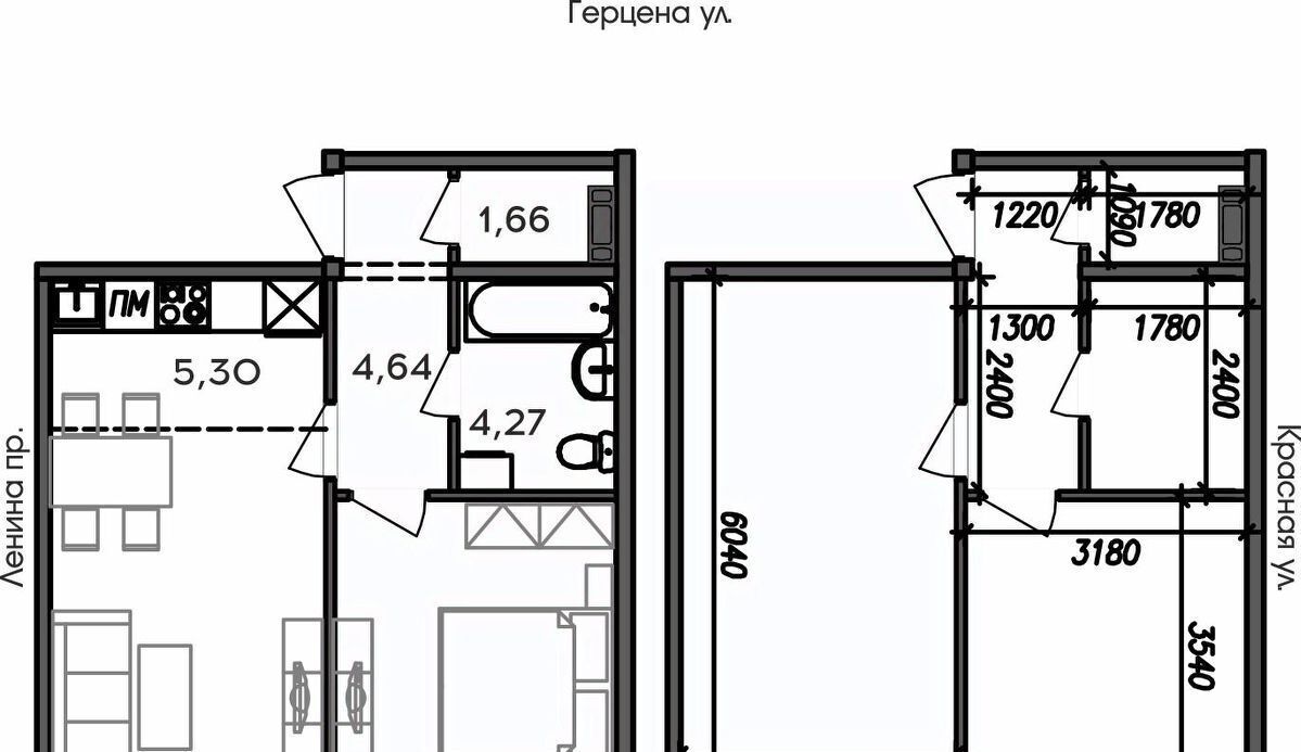 квартира г Петрозаводск ул Герцена 32 Центр район Петрозаводска фото 1