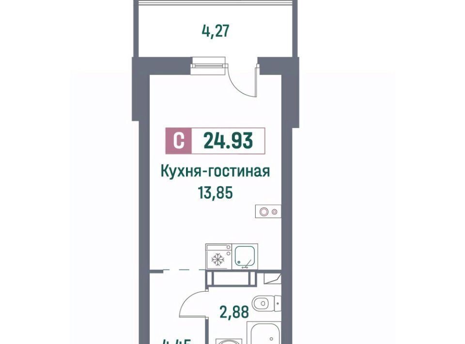 квартира р-н Всеволожский г Мурино пр-кт Авиаторов Балтики 23к/3 Девяткино фото 1