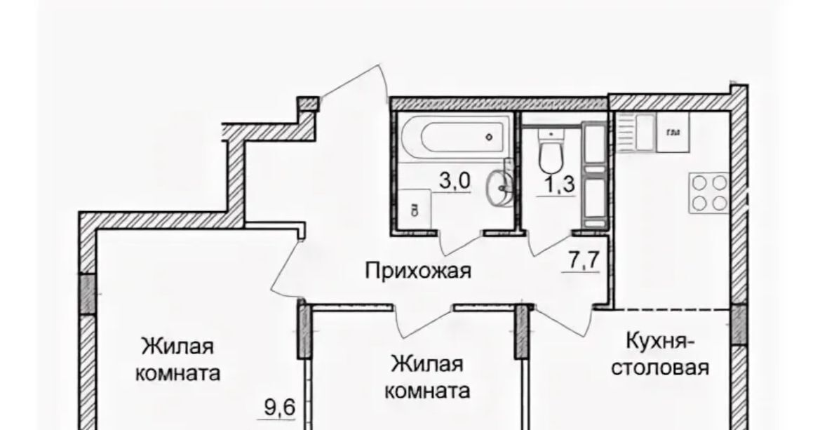 квартира г Нижний Новгород Горьковская пр-кт Героев Донбасса 15 фото 15