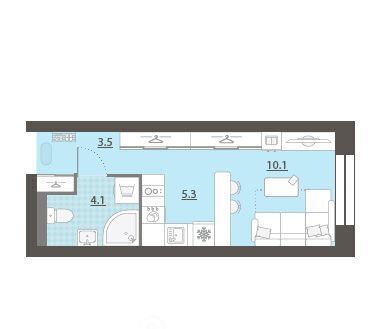 квартира ЖК «Азина 16» жилрайон фото