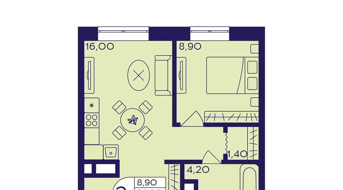 квартира г Балашиха мкр Железнодорожный Центр-2 к 413, Новокосино фото 1