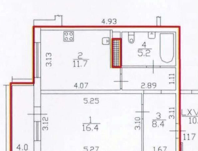 квартира г Санкт-Петербург р-н Красносельский пр-кт Ленинский 57к/1 округ Южно-Приморский фото 15