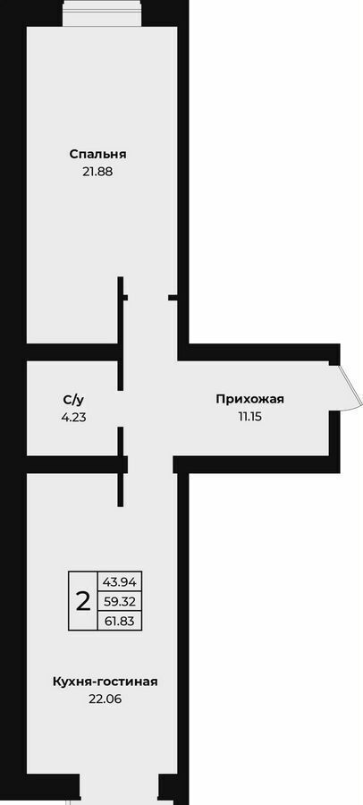 квартира р-н Оренбургский п Пригородный ул Центральная 4а сельсовет фото 11