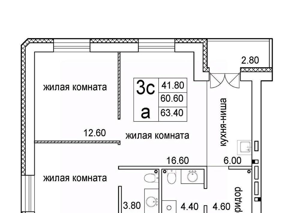 квартира г Новосибирск р-н Октябрьский Речной вокзал ул Загородная фото 1