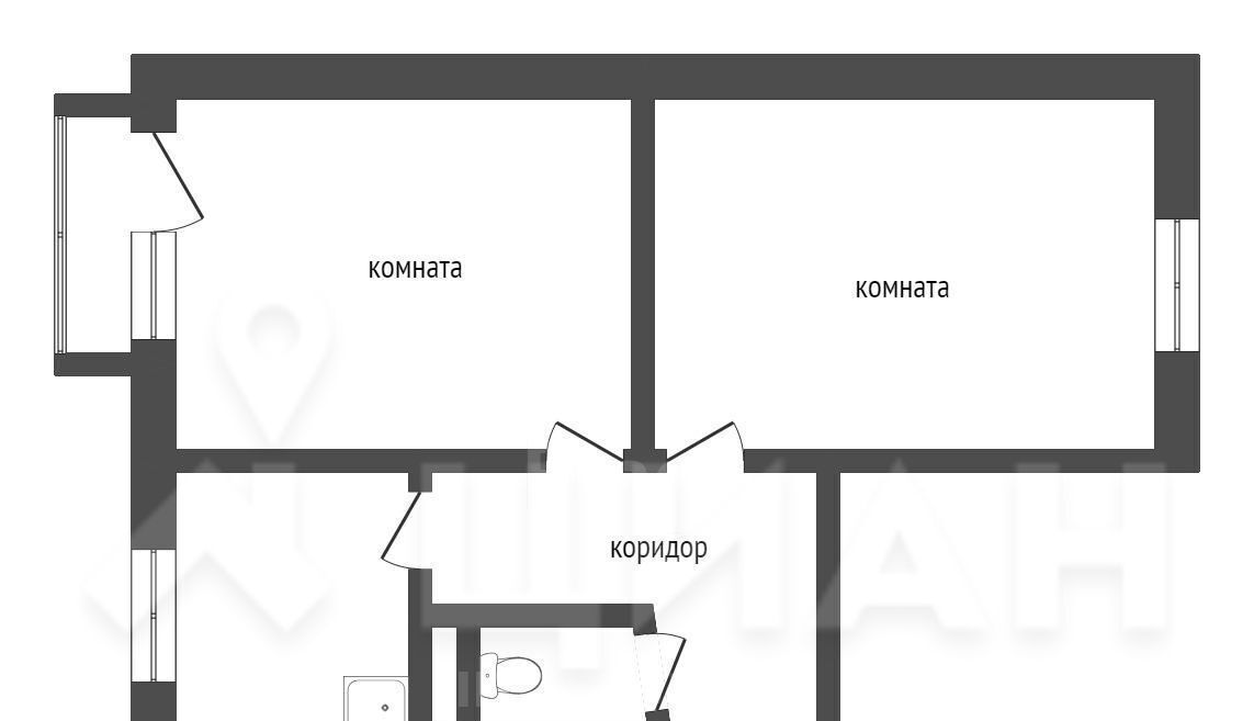 квартира г Старый Оскол микрорайон Лебединец 4 фото 2