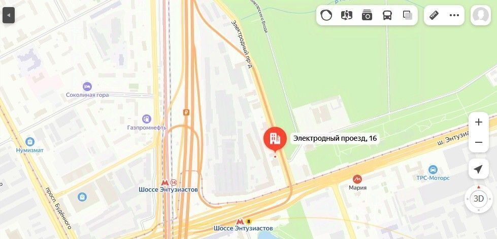 торговое помещение г Москва проезд Электродный 16 Шоссе Энтузиастов фото 3