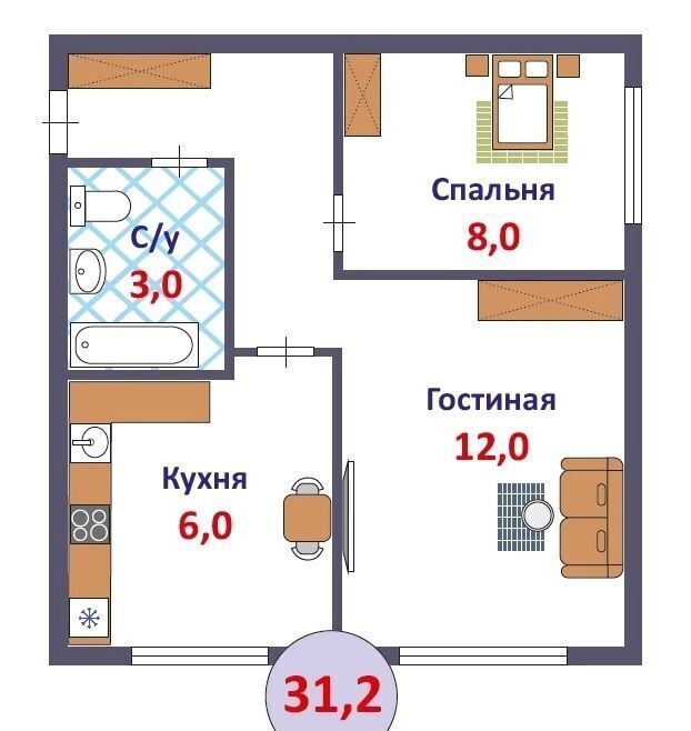 квартира г Киров р-н Октябрьский пр-кт Октябрьский 87б фото 2