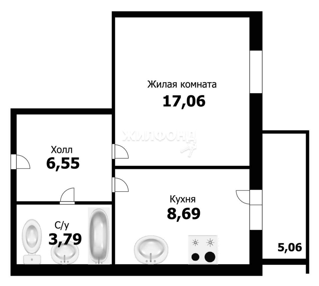 квартира г Новосибирск р-н Заельцовский пр-кт Красный 173/1 Заельцовская фото 6