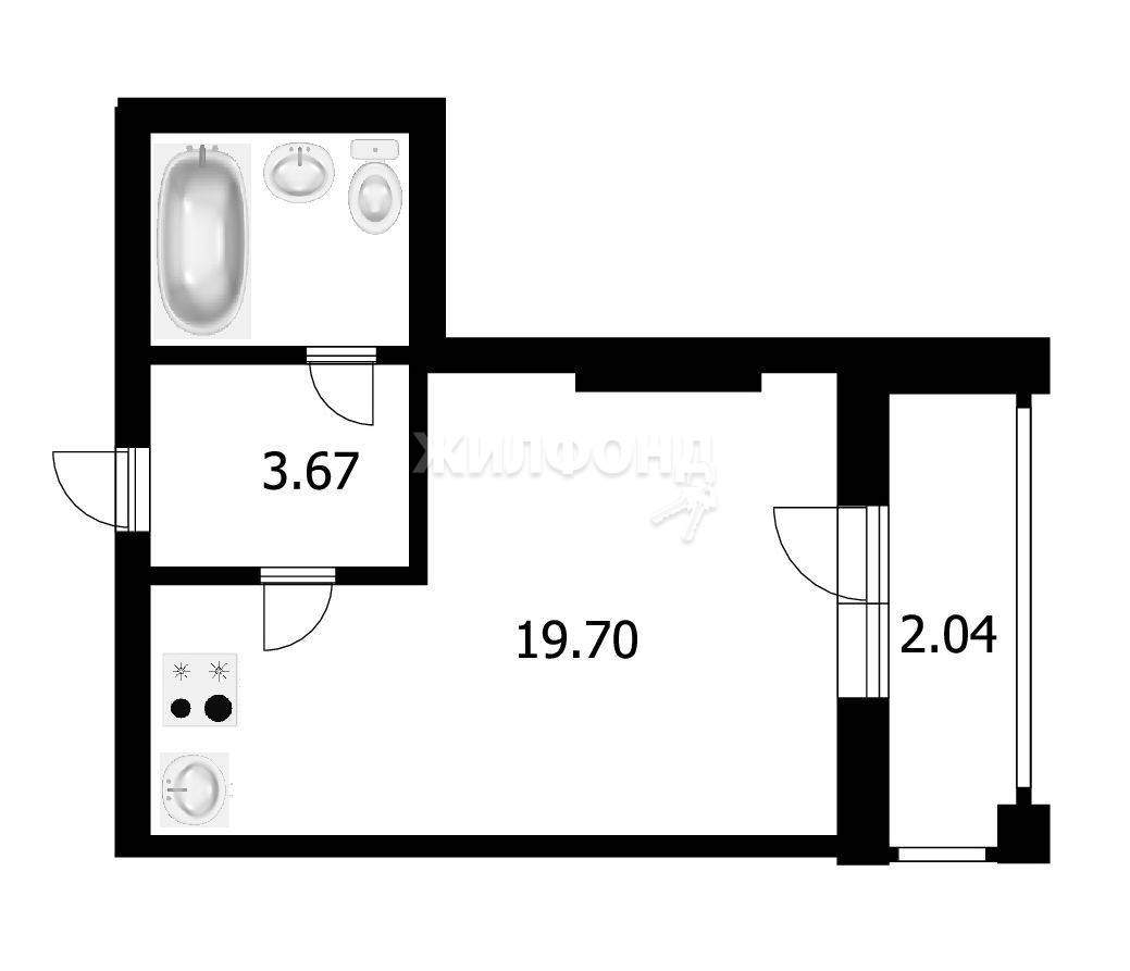 квартира г Обь ул Калинина 18 фото 5