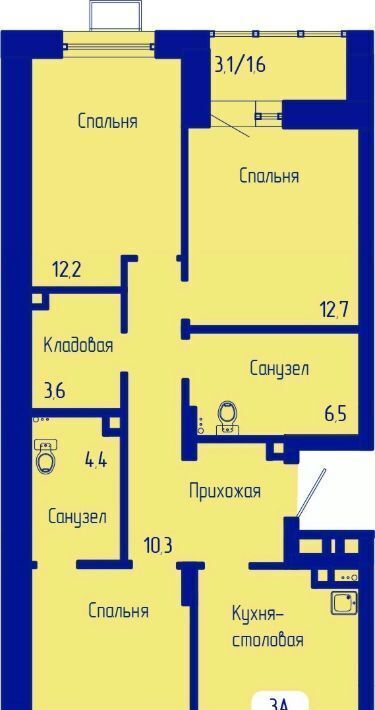 квартира г Красноярск р-н Октябрьский пр-кт Свободный фото 1