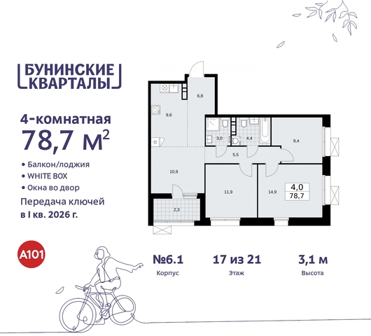 п Сосенское ЖК Бунинские Кварталы пр-кт Куприна 2 Сосенское, Ольховая, Бунинская аллея фото