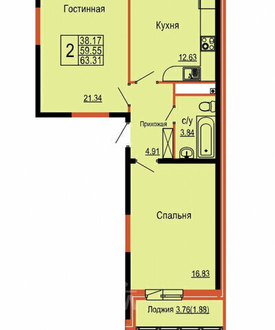 квартира р-н Южный ул Удалова 10к/1 фото