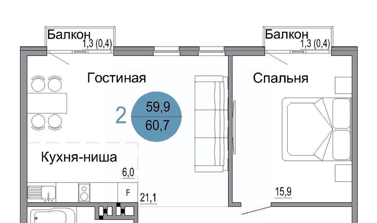 квартира г Керчь Белый город жилой комплекс фото 1