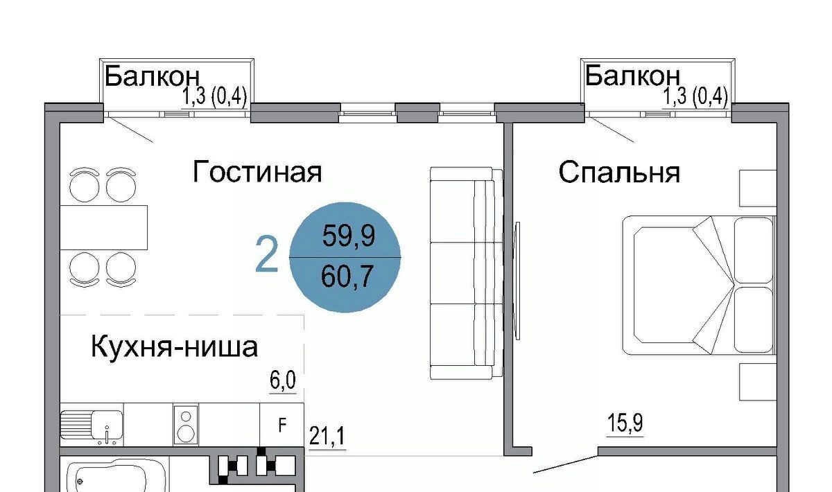 квартира г Керчь Белый город жилой комплекс фото 1