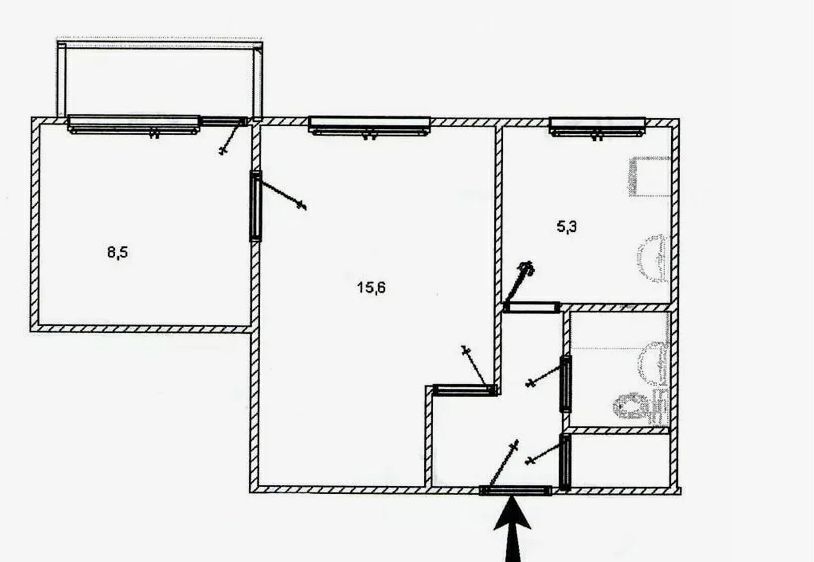 квартира г Екатеринбург Чкаловская ул. Академика Бардина, 47 фото 10