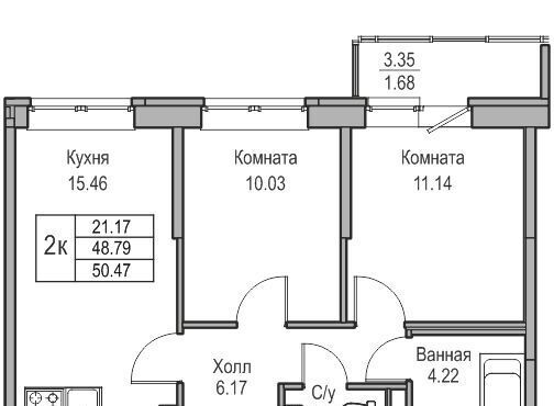 квартира г Санкт-Петербург ул Ивинская 1к/3 Беговая фото 1