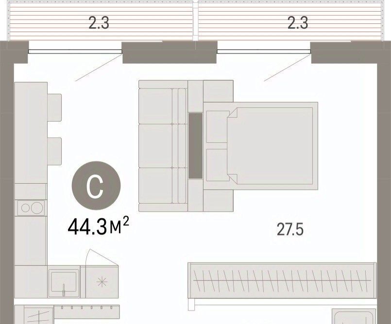 квартира г Тюмень р-н Калининский ул Краснооктябрьская 4к/4 фото 3