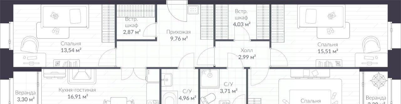 квартира г Санкт-Петербург п Стрельна ш Красносельское 22 метро Проспект Ветеранов фото 1