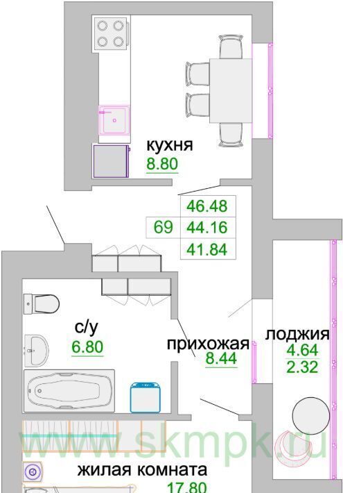 квартира р-н Зеленоградский г Зеленоградск ул Тургенева 16ак/2 фото 1