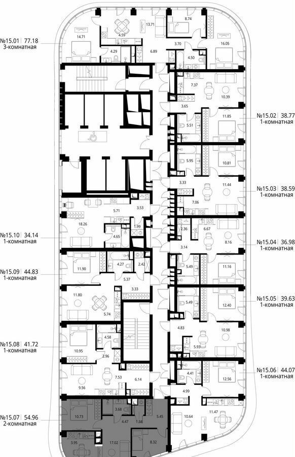 квартира г Москва метро Трикотажная ш Волоколамское 1 ЖК City Bay муниципальный округ Покровское-Стрешнево фото 2