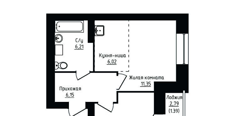 квартира г Череповец р-н Зашекснинский 107-й мкр, Грин Вилль жилой комплекс фото 1