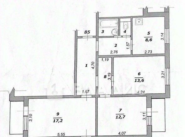 квартира р-н Яковлевский г Строитель ул Мира 24 фото 13