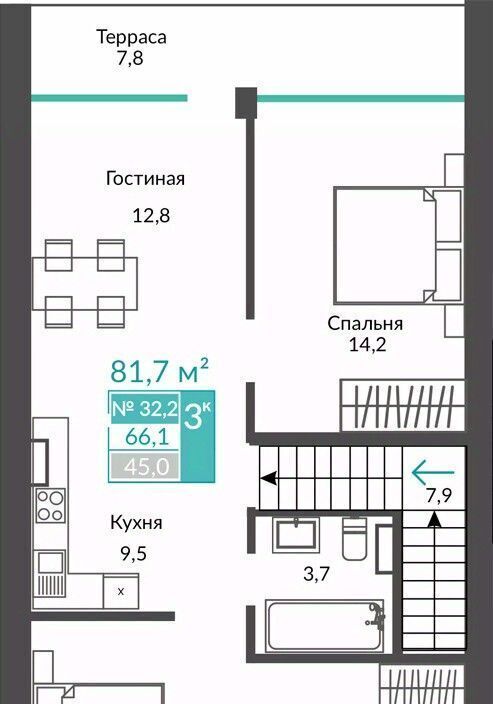 квартира г Алушта с Виноградное ул Сусловой фото 1