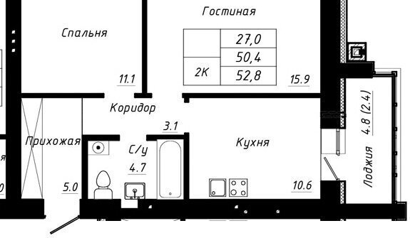 квартира г Барнаул тракт Павловский 196ак/3 фото 1