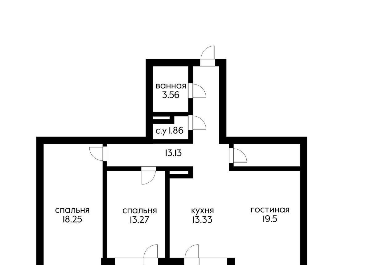 квартира г Краснодар р-н Прикубанский ул им. Героя Георгия Бочарникова 1 фото 12