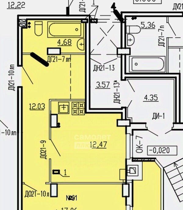 квартира г Курск р-н Железнодорожный ул Агрегатная 2-я 57 фото 2