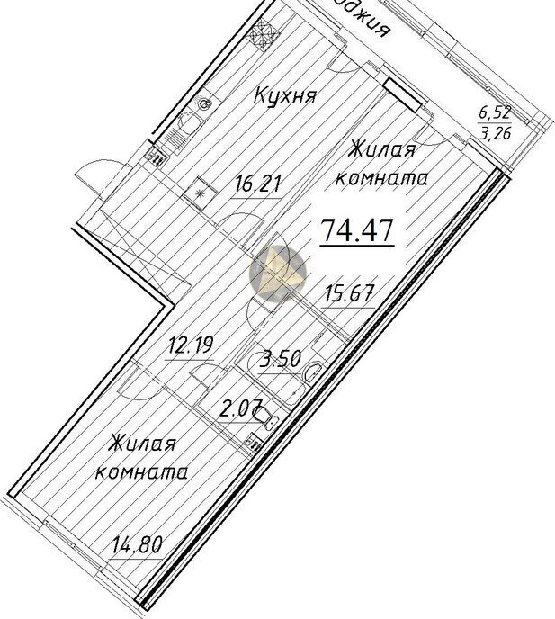 квартира г Санкт-Петербург метро Комендантский Проспект пр-кт Авиаконструкторов 54 квартал Modum округ Юнтолово фото 1