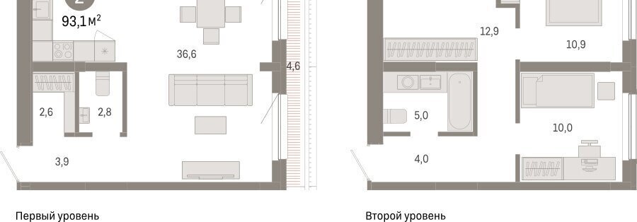 квартира г Новосибирск р-н Октябрьский Речной вокзал ул Большевистская микрорайон «Евроберег» с 49 фото 2