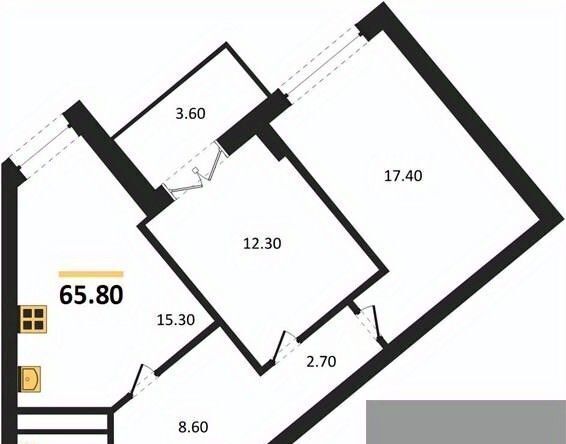 квартира г Воронеж р-н Ленинский ЖК «Европейский» фото 1