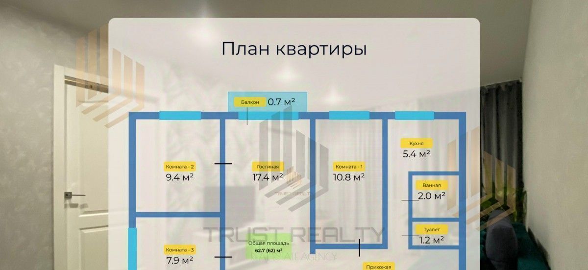 квартира р-н Гатчинский д Пудомяги 4 фото 2