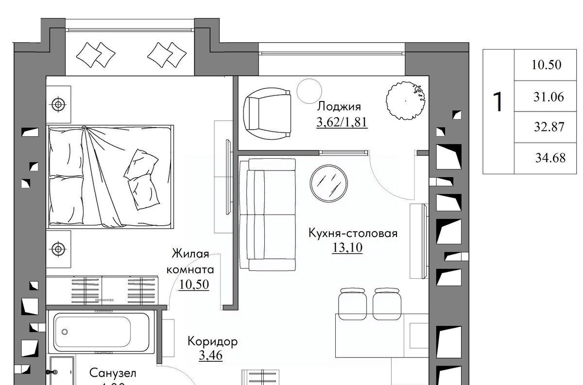 квартира г Калуга р-н Октябрьский Жилыеы Острова кв-л фото 1