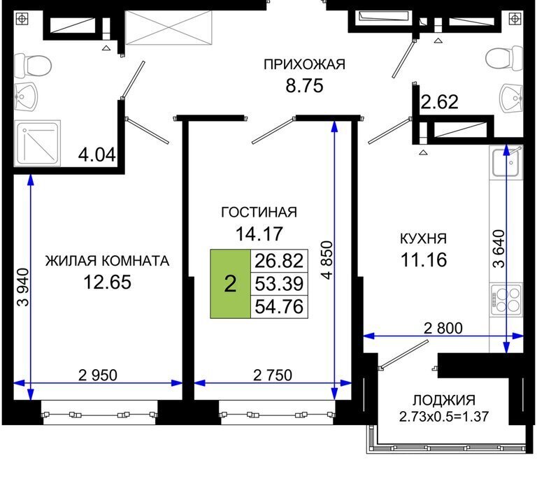 квартира г Ростов-на-Дону р-н Октябрьский пер Элеваторный 6/2б фото 1