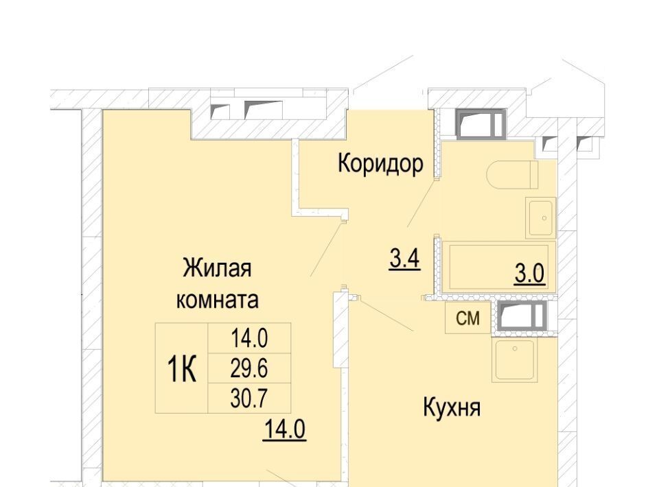 квартира г Нижний Новгород Горьковская Новая Кузнечиха жилой комплекс фото 1