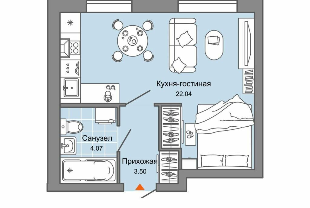 квартира г Ульяновск р-н Засвияжский ЖК «Город новаторов» жилой комплекс Город Новаторов, 1 фото 1