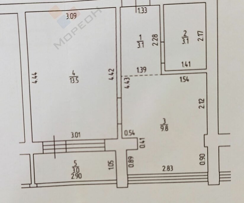 квартира г Краснодар р-н Прикубанский Музыкальный ул им. Мусоргского М.П. 1а М. П. фото 10