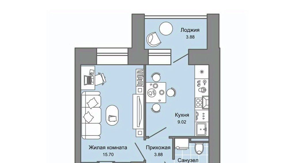 квартира г Киров р-н Ленинский ул Дмитрия Козулева 2к/2 фото 1