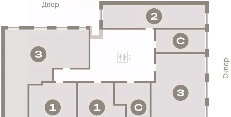 квартира г Курган Центральный ЖК «Дом Кино» жилрайон фото 2