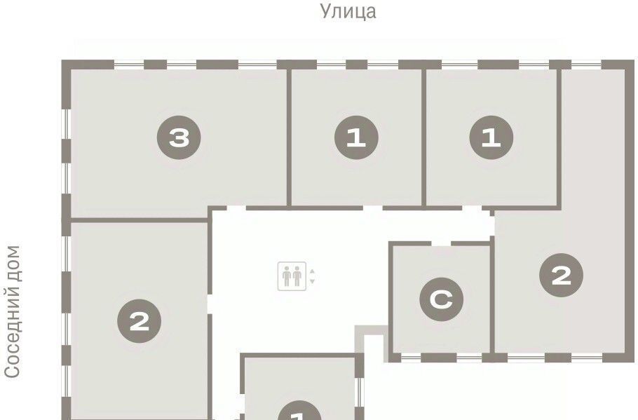 квартира г Курган Центральный ЖК «Дом Кино» жилрайон фото 2
