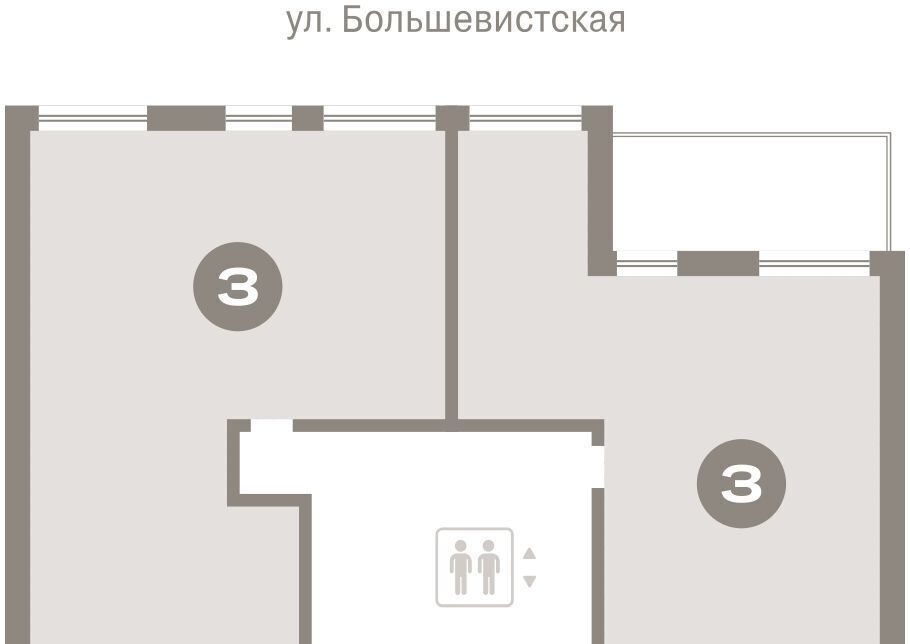 квартира г Новосибирск р-н Октябрьский Европейский Берег мкр фото 2